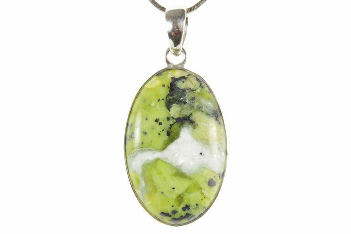 Yellow Turquoise Jasper Pendant (Necklace)- Sterling Silver #369932